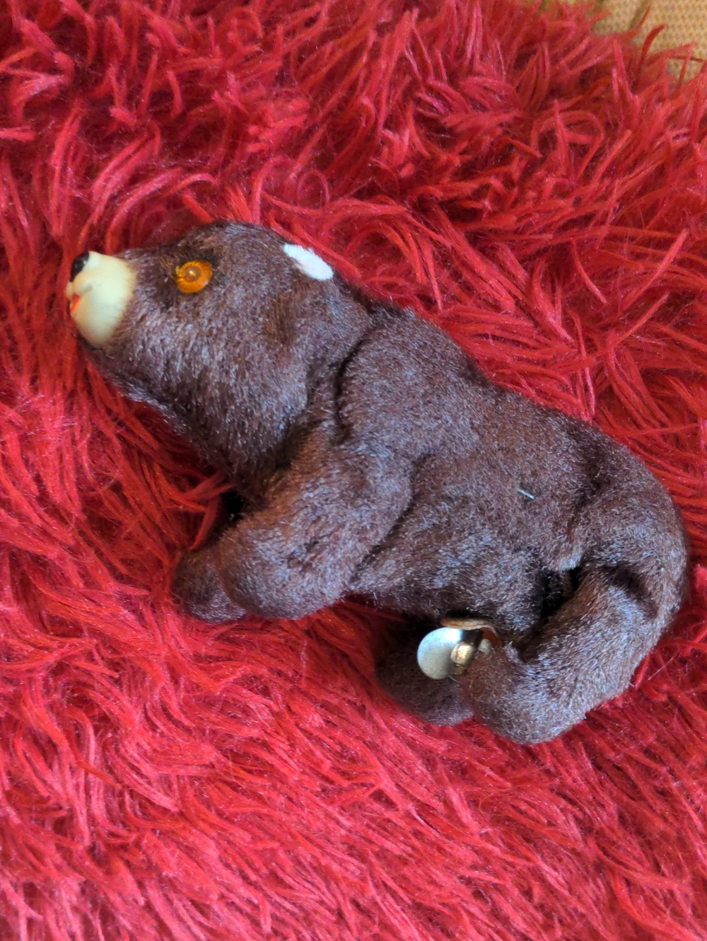 Vintage wind up bear toy
